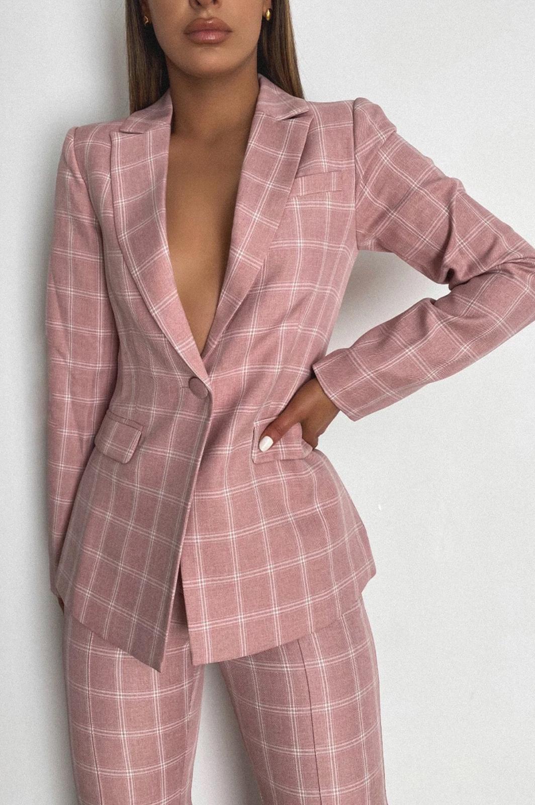 Tailleur fantasia quadretti Giacca foderata